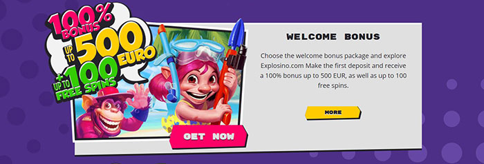 explosino welcome bonus